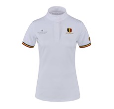 KL EQUIBEL SUPCOL COMP POLO LADIES GEEL WHITE XL