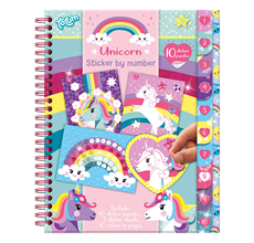 WH UNICORN COUNTING STICKERSET